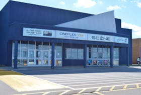 The Cineplex movie theatre in Charlottetown is shown on Sept. 29. Due to water damage that occurred on Sept. 27, the business is closed while the company determines what repairs are needed to the roof. Dave Stewart • The Guardian