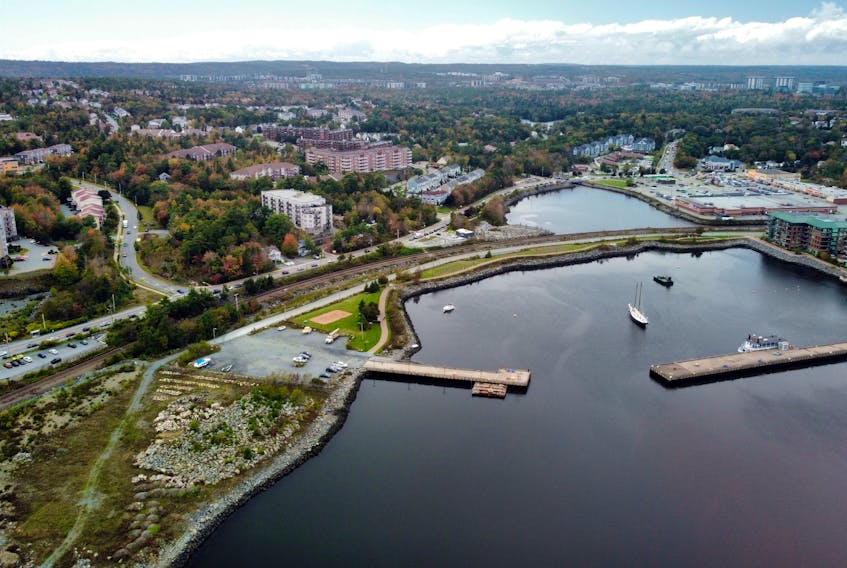 September 28, 2022--Drone photos of Mill Cove in Bedford. This is the area where a planned new ferry terminal will be placed. The estimated cost of the ferry terminal in 2020 when the city first proposed it was $120 million. That figure has now ballooned to $288 million.
ERIC WYNNE/Chronicle Herald