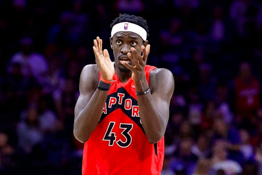 Pascal Siakam reacts during a playoff game against the Philadelphia 76ers last season. Vegas has no fewer than seven teams in the Eastern Conference finishing with more wins than Toronto this season.