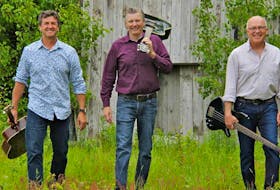 Tip Er Back with Allan Betts, left, Wade Murray and Clive Currie will perform at the Benevolent Irish Society on Friday, Sept. 9. Contributed