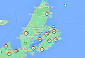 There were still an estimated 25,000 customers without power in Cape Breton as of 9 a.m. on Friday, Sept. 30, 2022.