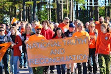 Hundreds of people took part in a march from the Greenwood Canex to the Greenwood Civic Centre on Sept. 30, the National Day for Truth and Reconciliation.
Jason Malloy