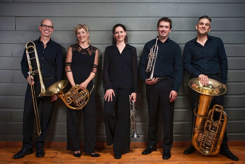 David Pell, Julie Fauteux, Karen Donnelly, Tazmyn Eddy and Sasha Johnson make up the new face of True North Brass.  CONTRIBUTED