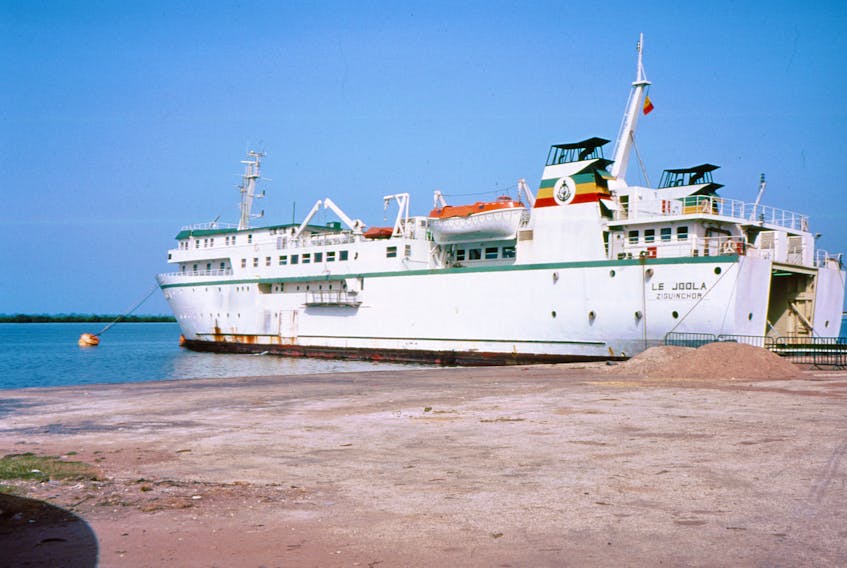 The ferry vesel MV Le Joola is seen in 1991.