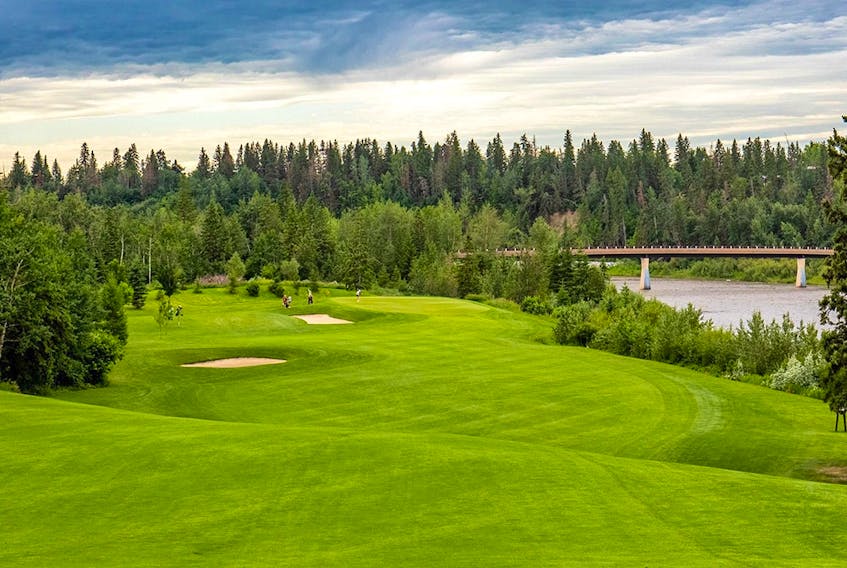 The fourth hole at Red Deer Golf &amp; Country Club, playing along the banks of the Red Deer River, will be among the highlights for competitors at the 2022 Canadian Men's Senior Championship.