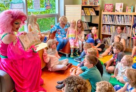 Drag Queen Zara Matrix read children’s books about diversity, inclusion and self-love at the first Drag Queen Storytime event on the South Shore. – Contributed 