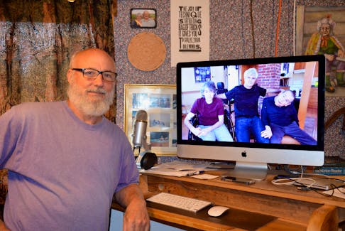 A documentary by Kimberly Smith of Creative Action Digital Video in Canning called “Severe Brain Injury Recovery: Shooting for the Stars” features brain injury survivors Kelly LeBlanc, Robert Hessian, and Doug Rafuse, left to right on screen. KIRK STARRATT