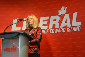 Sharon Cameron speaks during a Liberal candidate nomination meeting in October 2021. Cameron is expected to announce her candidacy to become leader of the P.E.I. Liberals on September 9. - Stu Neatby