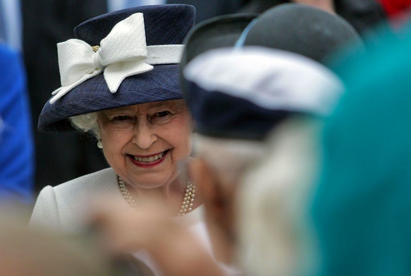 Queen Elizabeth II during a walkabout following the international fleet review, during royal visit festivities in Halifax on June 29, 2010.