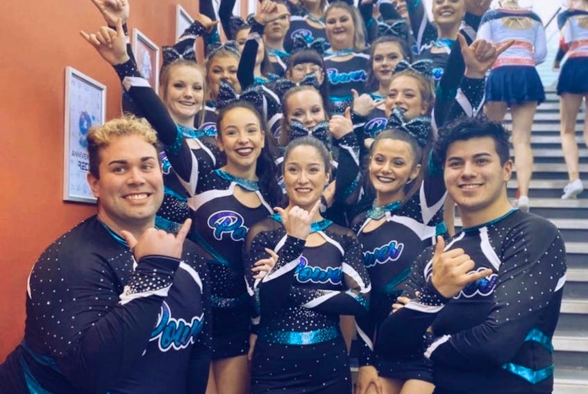 Cape Power Cheer's level 7 team Blackout, the highest division, who are heading to The Cheerleading Worlds in April 2023. CONRIBUTED