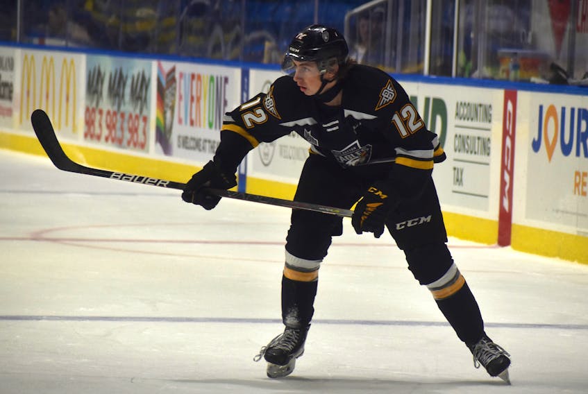 Cam Squires will be a key piece to the Cape Breton Eagles success as the team continues to build towards what they hope will be a championship-contending season in 2024-25. The 17-year-old has 11 goals and 30 points in 37 games so far this season. JEREMY FRASER/CAPE BRETON POST