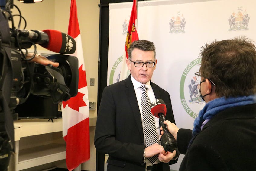 P.E.I. auditor general Darren Noonan speaks to media after releasing an audit of the province's forestry management practices. The report found the P.E.I. government was not following its own policies and laws regarding forestry management. Stu Neatby • The Guardian