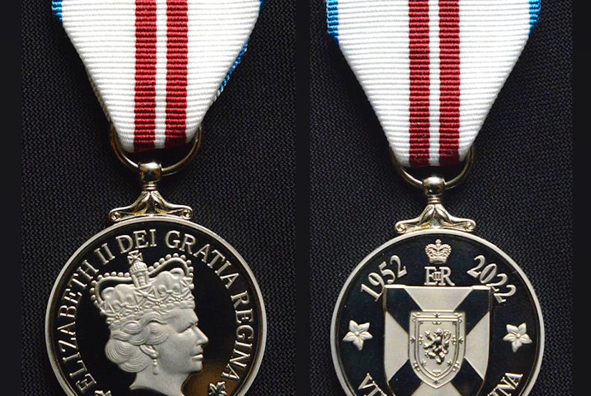 The Queen’s Platinum Jubilee Medal will be awarded to community members Saturday in Dominion. CONTRIBUTED