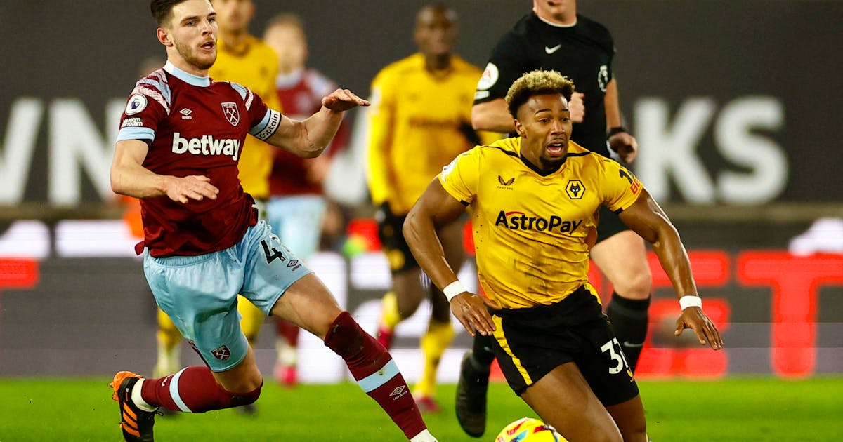 Kristendom Eller Fare Soccer-Podence scores as Wolves beat West Ham 1-0 to move out of relegation  zone | SaltWire