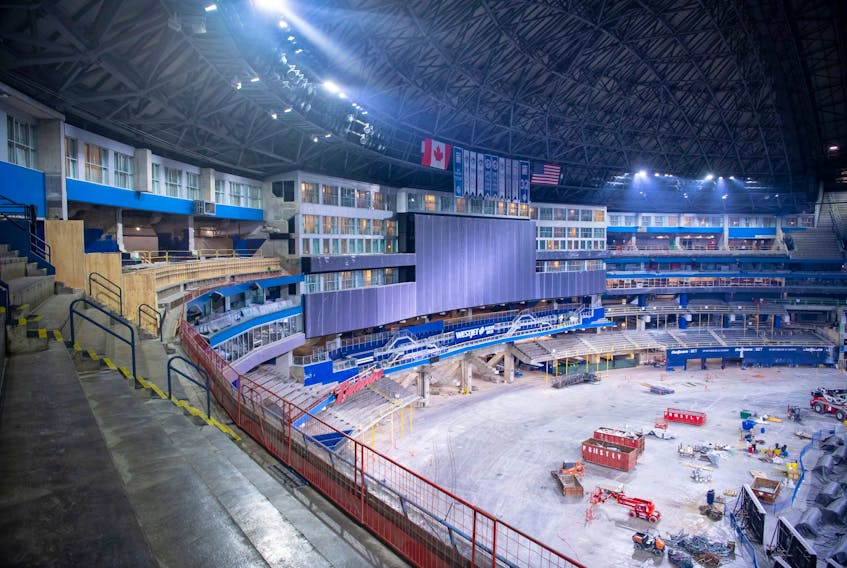  Renovations from the 500L of Rogers Centre in December 2022. HANDOUT/BLUE JAYS