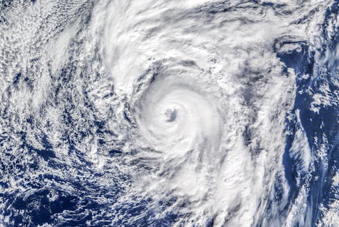 Satellite imagery of hurricane Alex near peak intensity on Jan. 14, 2016. Alex is the earliest hurricane in the North Atlantic since 1938, and one of the farthest northeast on record. -Contributed/NASA Earth Observatory