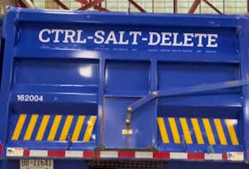 City of Hamilton snow plow truck named CTRL-SALT-DELETE. (Twitter)