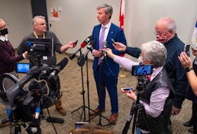 Premier Tim Houston answers questions from reporters following a healthcare summit at Department of Health and Wellness offices on Barrington Street on Tuesday, Jan. 17, 2023.
Ryan Taplin - The Chronicle Herald