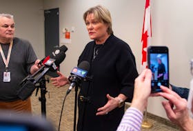 Janet Hazelton, president of the Nova Scotia Nurses' Union, answers questions from reporters following a healthcare summit at Department of Health and Wellness offices on Barrington Street on Tuesday, Jan. 17, 2023.
Ryan Taplin - The Chronicle Herald