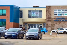 RCMP and other emergency personnel responded to Bluefield High School in Hampshire, P.E.I., Oct. 27, where one male was stabbed. A suspect was picked up without incident later the same day.