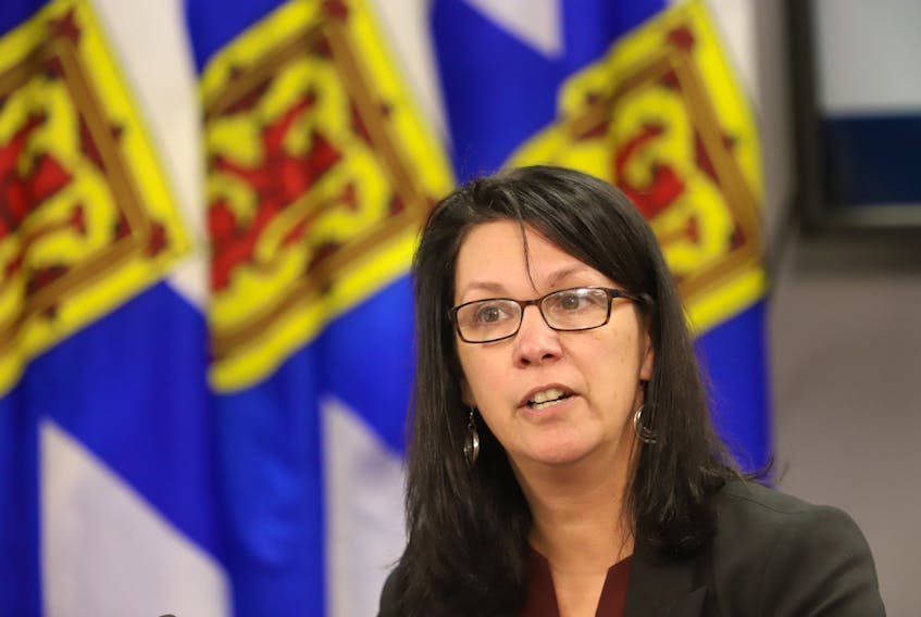 NS Minister of Health and Wellness Michelle Thompson is seen during a news conference in Halifax Wednesday, January 18, 2022