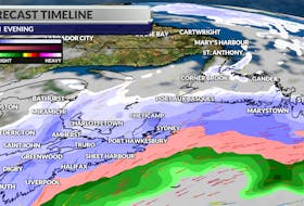 Snow is forecast to impact a large portion of Atlantic Canada heading into the weekend.