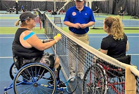 Sid MacIsaac was a roving umpire and chaired the women’s final at the Birmingham National Wheelchair Championships in Montreal. Contributed