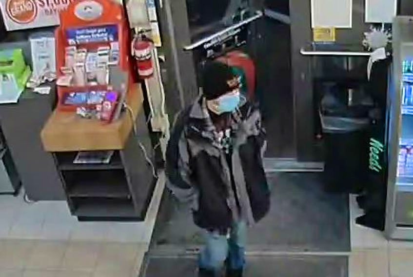 Police are in search of a male suspect following a robbery at the Needs/Shell Gas Store on East River Road. Contributed