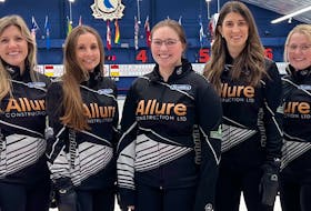 Team Murphy enters the 2023 Nova Scotia Scotties curling championship, being held   next week at New Glasgow's Bluenose Curling Club, as one of the favourites. From left are skip Sarah Murphy, third Erin Carmody, second Kate Callaghan, lead Jenn Mitchell and fifth Taylour Stevens. - Contributed