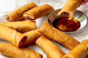  Vegetable and mushroom spring rolls from The Woks of Life.