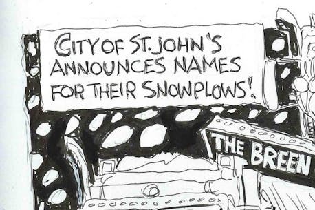 KEVIN TOBIN CARTOON: What's your best name for a City of St. John's snowplow?