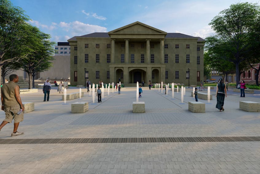Images on display at a Jan. 18 open house showed proposals for the Province House historic district for public feedback on the future development of this area of Charlottetown. Contributed