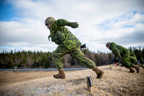 Canadian soldiers train near Makinsons, NL, in this file photo. The Canadian Armed Forces are short 10,000 people but still have a presence in Iraq. - Warrant Officer James Roberge / FILE