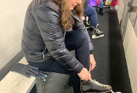 Columnist Sherry Mulley MacDonald laces up to enjoy time on the ice. CONTRIBUTED