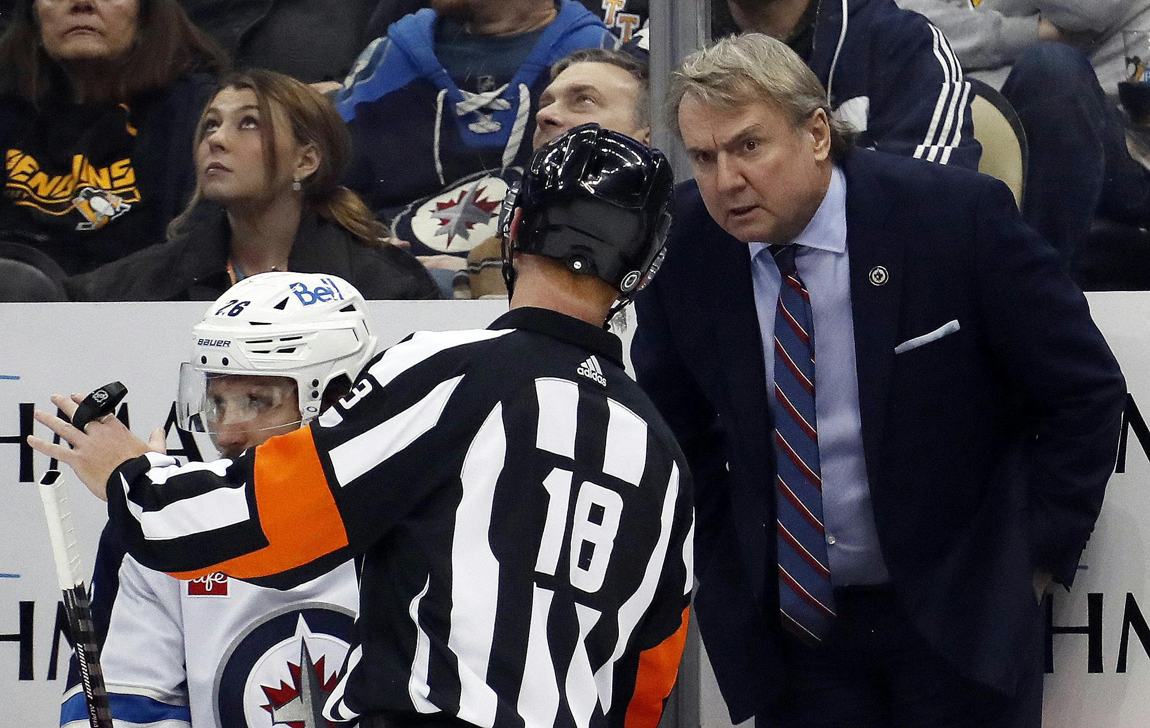 A Bowness family reunion: Winnipeg head coach Rick Bowness