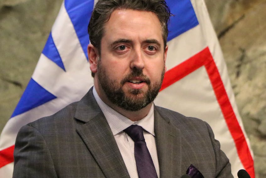 Andrew Parsons, Newfoundland and Labrador's minister of Industry, Energy and Technology. Glen Whiffen/SaltWire Network