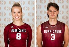 Ella Hickey, left and Cameron Calhoun are the most recent Holland Hurricanes athletes of the week.