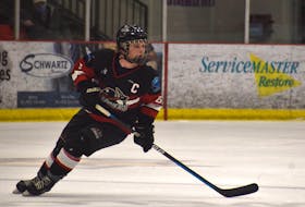 Membertou Jr. Miners forward Blake Cox was named the second star of the week in the Nova Scotia Junior Hockey League. JEREMY FRASER/CAPE BRETON POST.
