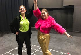 Zoe Simmons, left, and Nora Ryan are among the spirited cast of Matilda the Musical to be performed at Northumberland Regional High School Feb. 17- Feb. 19. - Rosalie MacEachern