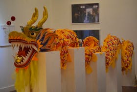 This dragon puppet was on display at the Ross Creek Centre for the Arts in Canning on Jan. 22. It was part of a display showing some of the traditions of East Asia during the Lunar New Year celebration.