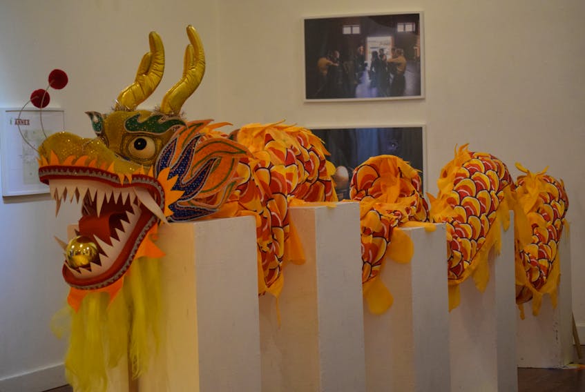 This dragon puppet was on display at the Ross Creek Centre for the Arts in Canning on Jan. 22. It was part of a display showing some of the traditions of East Asia during the Lunar New Year celebration.