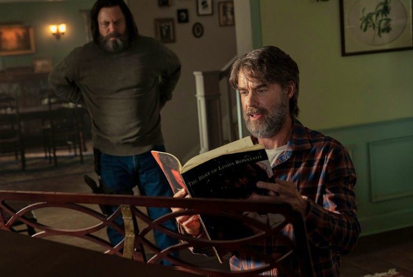 Nick Offerman and Murray Bartlett in Episode 3 of The Last of Us.
