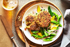 A quinoa Thai curry burger is another tasty way to pack a protein punch into a meatless meal. Contributed photo