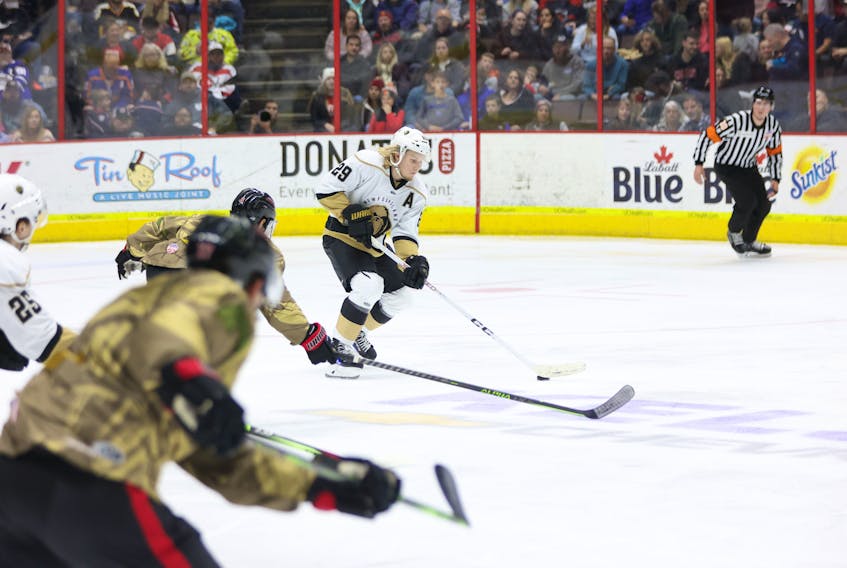 Orrin Centazzo and the Newfoundland Growlers are fresh off a three-game sweep of the Cincinnati Cyclones and will start a six-game home stand on Friday at the Mary Brown’s Centre in St. John’s. Photo courtesy Newfoundland Growlers