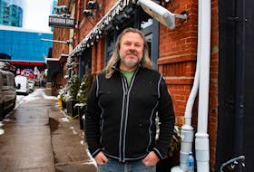 Geir Simensen, co-owner of the Stubborn Goat Gastropub in Halifax, poses for a photo outside his Grafton Street restaurant on Tuesday, Jan. 31, 2023. The Stubborn Goat will be closed for several weeks after a fire on Monday. Ryan Taplin - The Chronicle Herald