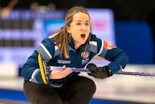 Nova Scotia skip Christina Black, shown in action at the 2022 Scotties Tournament of Hearts in Thunder Bay, Ont., will open this year's Canadian women’s curling championship against Saskatchewan on Feb. 17. - CURLING CANADA  