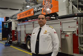 Michael Seth, chief of the Cape Breton Regional Fire and Emergency Services: "When it comes to personal accomplishments, I really don’t keep that as a highlight. I tend to look at these things from the perspective of what did my team do." IAN NATHANSON/CAPE BRETON POST