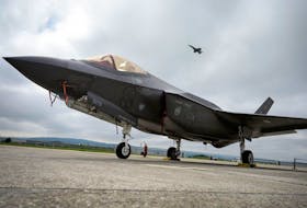 This file photo taken on June 7, 2019 shows a Lockheed Martin F-35 Lightning II fighter jet.