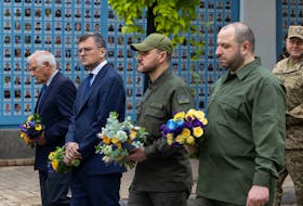 (Reuters) - European Union foreign policy chief Josep Borrell said during a visit to Kyiv on Sunday that Ukraine needed more military aid and he promised ongoing EU support. "Ukraine needs more