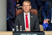 SYDNEY (Reuters) - New Zealand Prime Minister Chris Hipkins has tested positive for COVID-19 and will work remotely while isolating, his office said on Sunday, two weeks out from a general election.